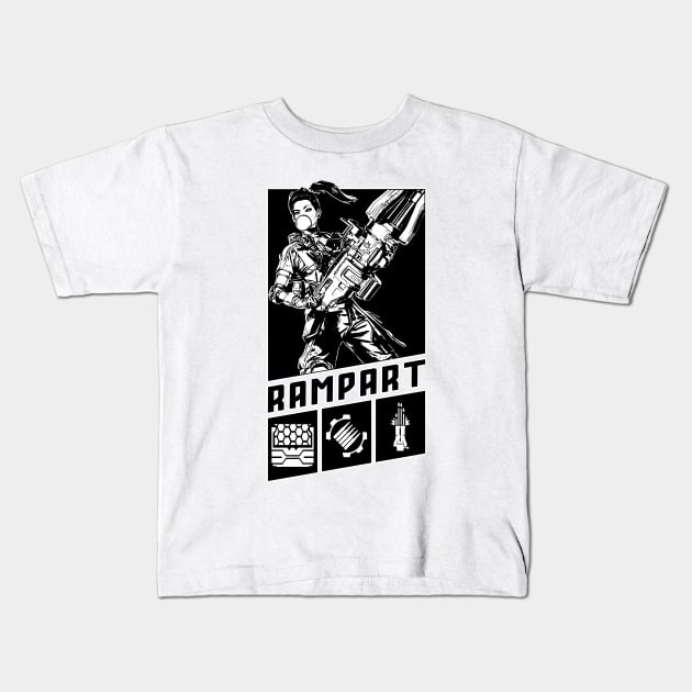 Rampart Kids T-Shirt by Peolink